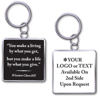 Keychain With Quote "Make A Life"